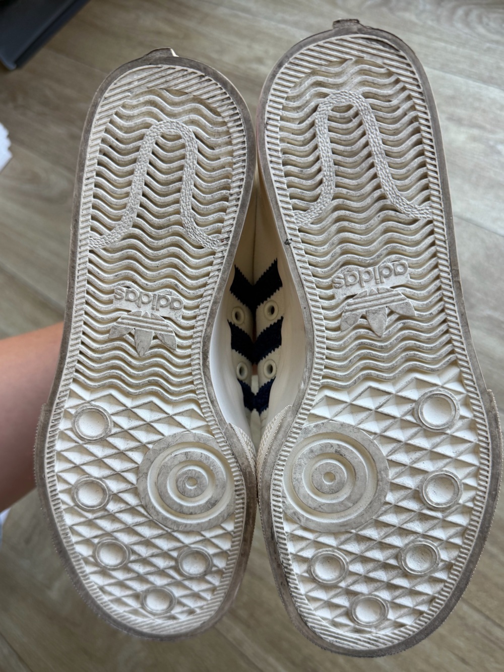 Adidas Women's Nizza Platform Cream White Night Sky Sneakers Size 6.5 - Picture 8 of 8